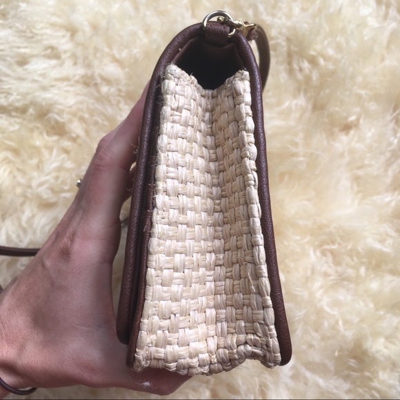 DJ LADY NADA Boho Straw Crossbody Bag – Woven Purse With Chain Strap, Inner Pocket - View #6